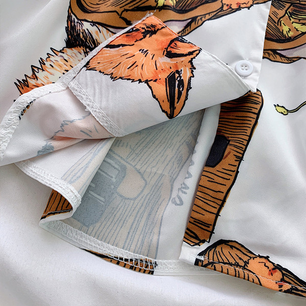 Naiste vabaaja särgi lai lühikeste varrukatega mudel