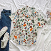 Naiste värviline klassikalise kraega särk