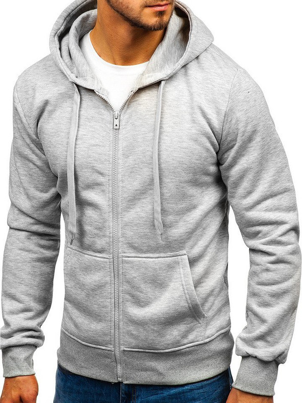 Tavaline meeste dressipluus kapuutsiga ja taskutega