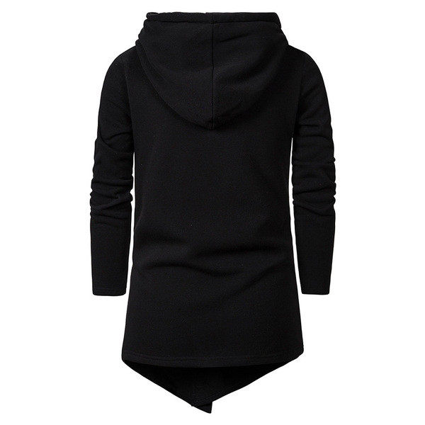 Καθημερινή ανδρική μπλούζα με κουκούλα και φερμουάρ