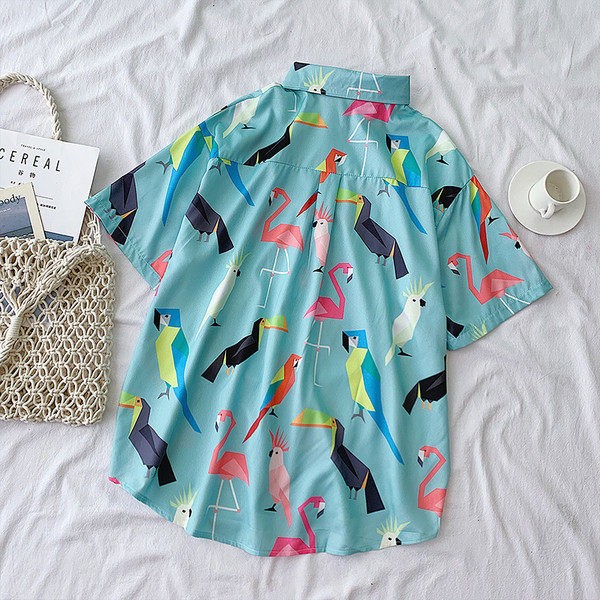 Γυναικείο φαρδιά πουκάμισο με κλασικό γιακά