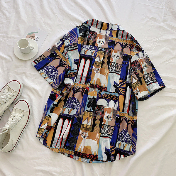 Női alkalmi ing rövid ujjal és gombokkal