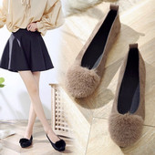 Modern női cipő pehely és lapos talppal