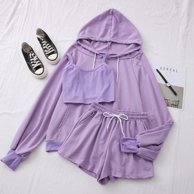 Σπορ καθημερινό γυναικείο σετ σε τρία μέρη