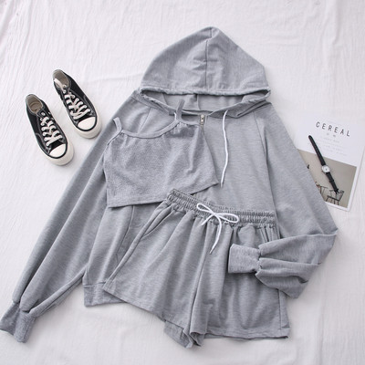 Σπορ καθημερινό γυναικείο σετ σε τρία μέρη