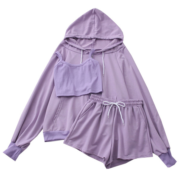 Σπορ καθημερινό γυναικείο σετ σε τρία μέρη