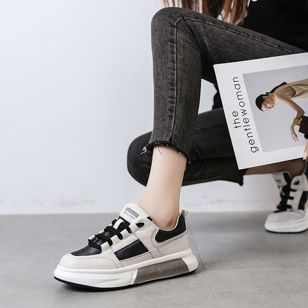 Αθλητικά και καθημερινά γυναικεία πάνινα παπούτσια με παχιά σόλα