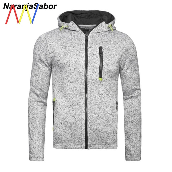 Őszi férfi pulóver cipzárral