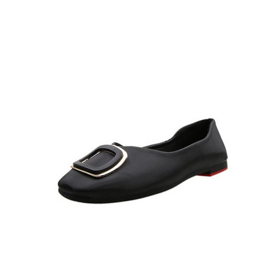 Γυναικεία μοντέρνα έκο δερμάτινα παπούτσια με επίπεδη σόλα