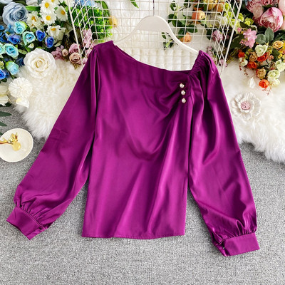 Elegáns női ing gyöngy díszítéssel