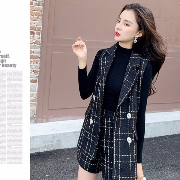 Moderan ženski set - prsluk i kratke hlače