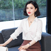 Casual γυναικείο πουκάμισο - ντεκολτέ