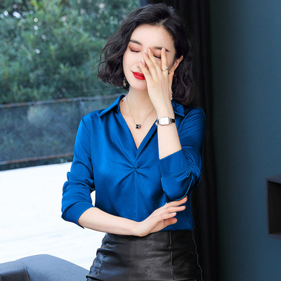 Casual γυναικείο πουκάμισο - ντεκολτέ