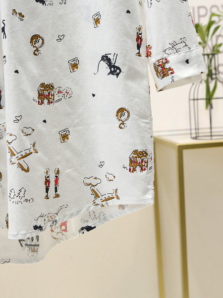 Hosszú női ing színes mintával és 4XL-es méretig