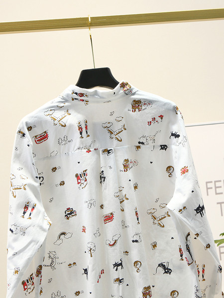 Hosszú női ing színes mintával és 4XL-es méretig