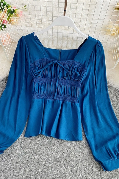 Modern női ing fűzővel és cipzárral