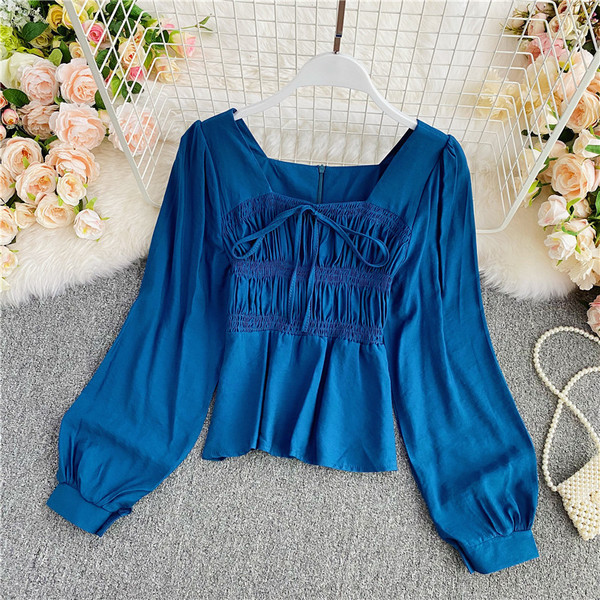 Modern női ing fűzővel és cipzárral