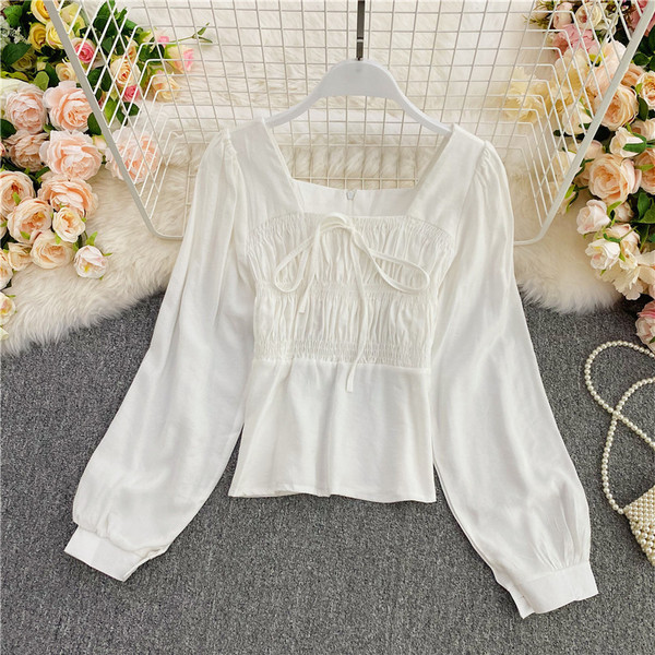 Modern női ing fűzővel és cipzárral