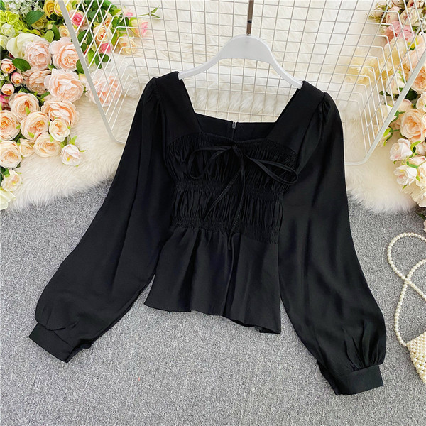 Modern női ing fűzővel és cipzárral