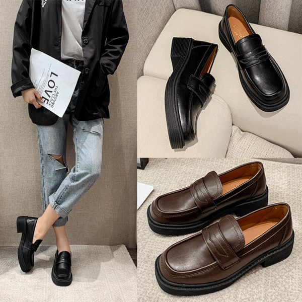 Öko-nahast valmistatud vabaaja naiste nahast kingad