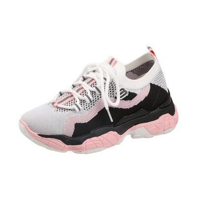 Női tornacipő hálóval és színes talppal