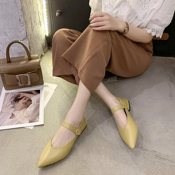 Ženske kožne casual cipele model na špic