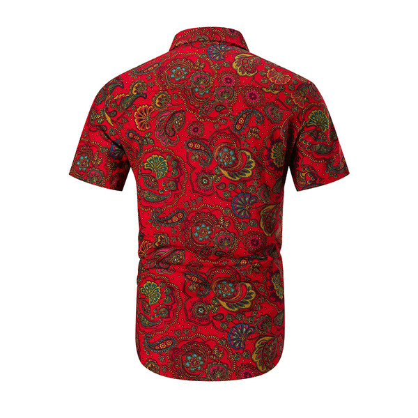 Jelenlegi férfi ing mintás, rövid ujjú