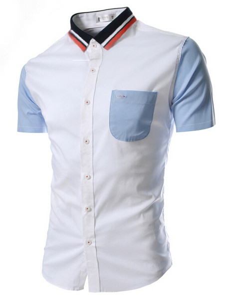 Moderns vīriešu krekla modelis ar kabatu