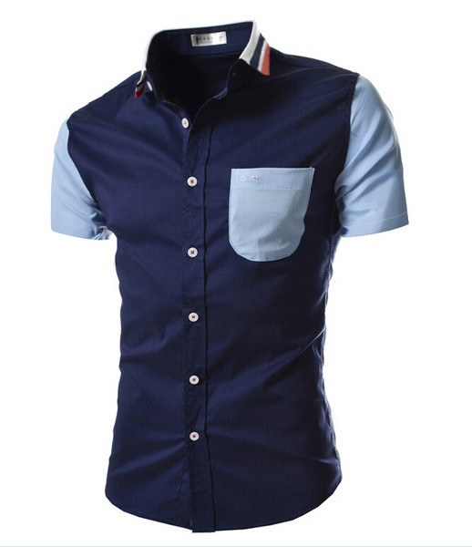 Moderns vīriešu krekla modelis ar kabatu