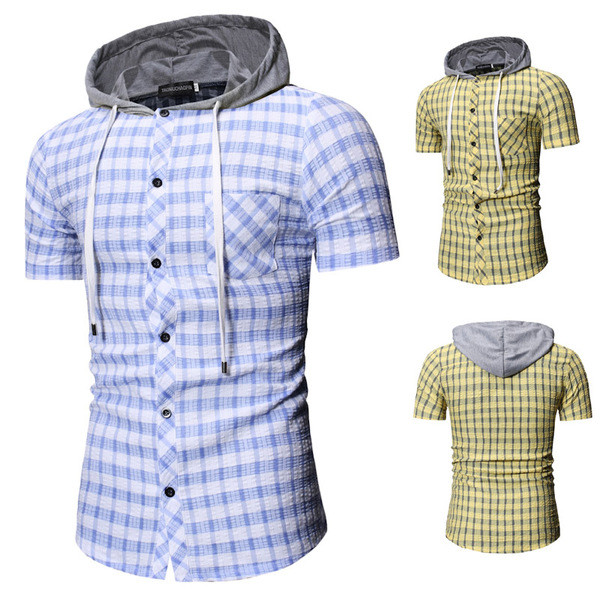 Moodne meeste paelte ja kapuutsiga särk