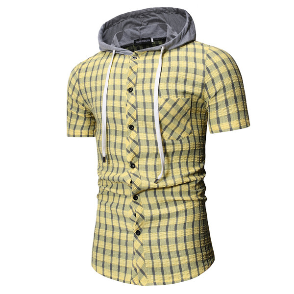 Moodne meeste paelte ja kapuutsiga särk