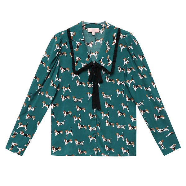 Új modell női ing spitz nyakkivágással és rátéttel