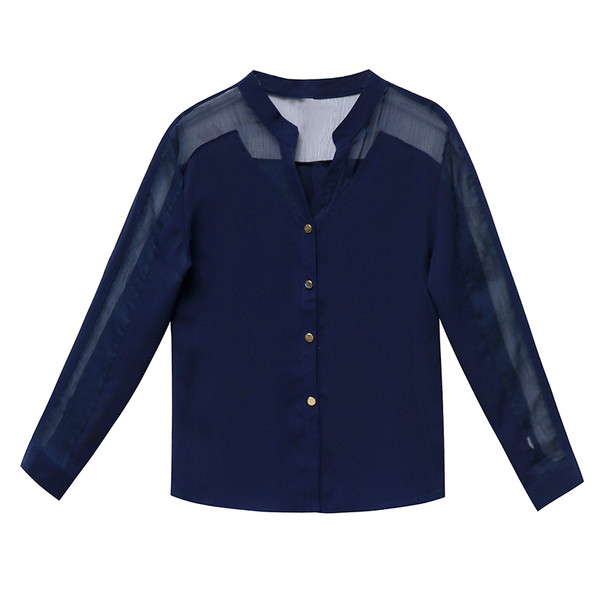 Uue mudeli madala polo krae ja tülliga naiste särk