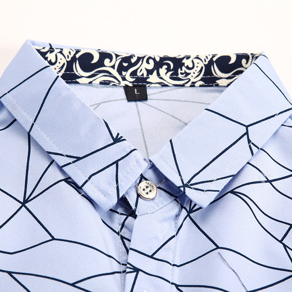 Alkalmi férfi ing klasszikus galléros sima modellel