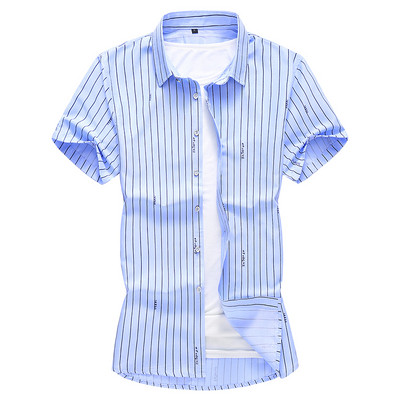 Férfi alkalmi csíkos ing sima modell