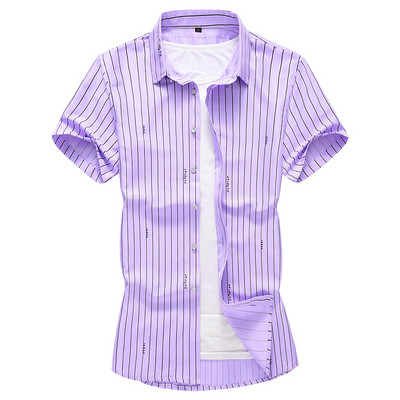 Férfi alkalmi csíkos ing sima modell