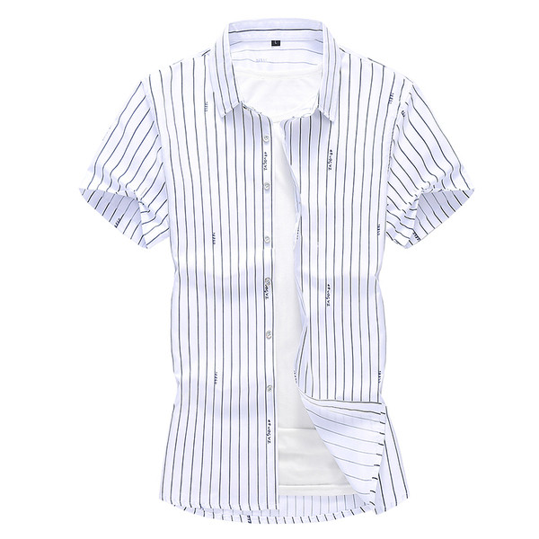 Férfi alkalmi csíkos ing sima modell