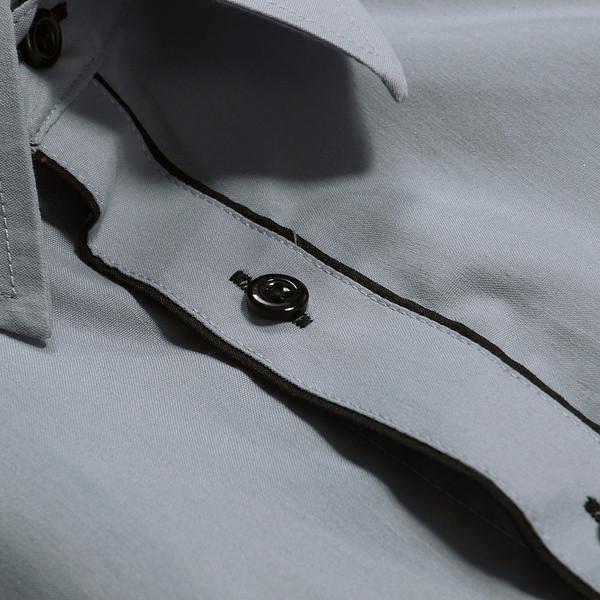 Modern férfi ing sima modell rövid ujjal