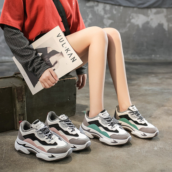 Νέο μοντέλο φθινοπωρινά αθλητικά παπούτσια από οικολογικό δέρμα και οικολογικό σουέτ