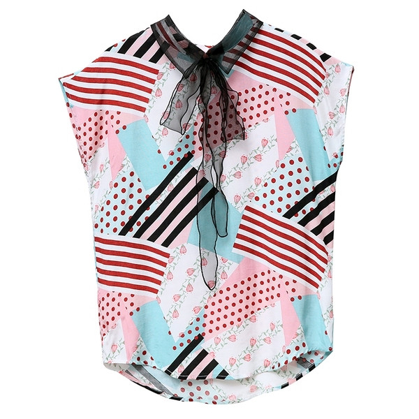 Uue mudeli tülli ja lühikeste varrukatega naiste särk