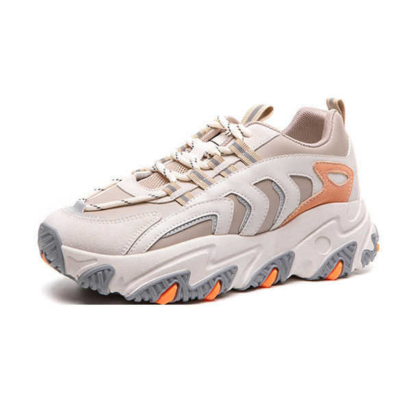 Φθινοπωρινά μοντέρνα αθλητικά παπούτσια για γυναίκες με τραχιά σόλα