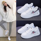 Νέο μοντέλο αθλητικά παπούτσια με κέντημα και πλατφόρμα