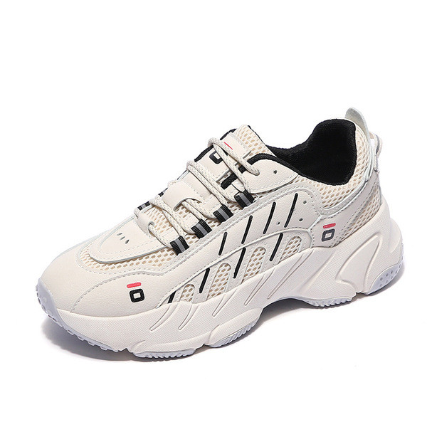 Νέο μοντέλο γυναικεία αθλητικά παπούτσια από δέρμα eco και τραχιά σόλα