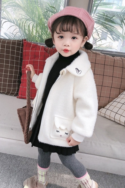 Sügisene lukuga laste jope tüdrukutele