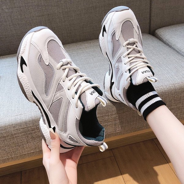 Casual γυναικεία αθλητικά παπούτσια με κορδόνια