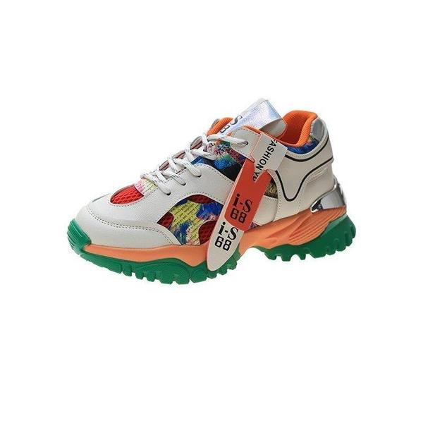 Modernas sieviešu kedas ar krāsainām zolēm