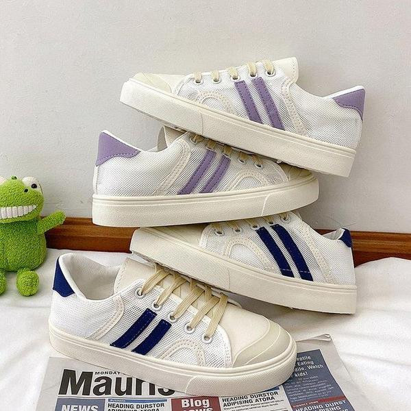 Naiste vabaaja tossud ökonahast ja värvilise äärisega