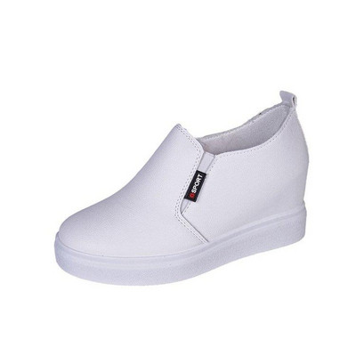 Γυναικεία έκο δερμάτινα παπούτσια με επίπεδη σόλα