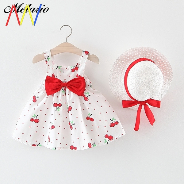 Βρεφικό σετ  - φόρεμα + καπέλο