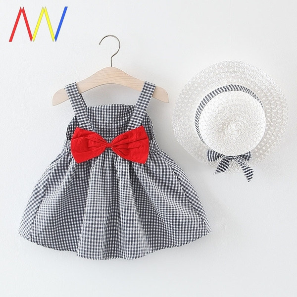 Βρεφικό σετ  - φόρεμα + καπέλο